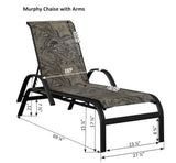 Berlin Gardens Murphy Regular Sling Chaise Lounge with Arms