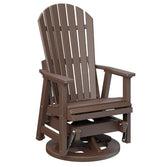 Berlin Gardens Comfo-Back Swivel Glider with Allochrome Brackets