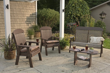 LuxCraft 4 Piece Horizon Coffee Table & Bench Set