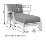 Berlin Gardens Classic Terrace Chaise Lounge Chair