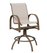 Berlin Gardens Murphy Padded Sling Swivel Bar Chair