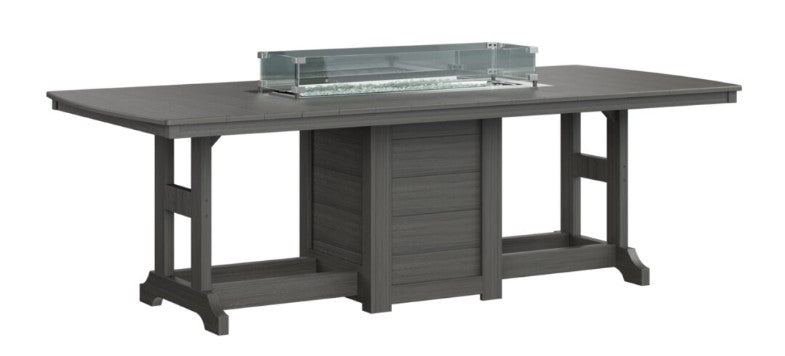 Berlin Gardens Garden Classic Standard Top 44" x 96" Rectangular Fire Counter Table