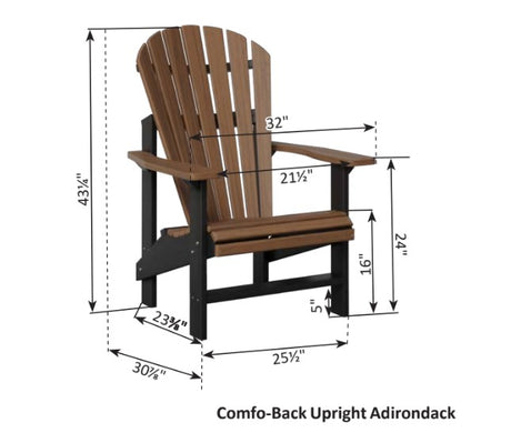 Berlin Gardens Comfo-Back Upright Adirondack Chair - 1