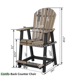 Berlin Gardens Comfo-Back Counter Chair