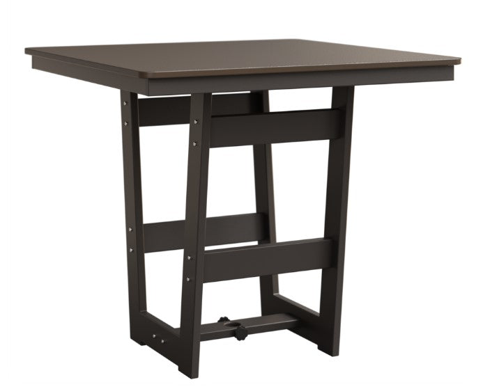 Berlin Gardens Hudson Counter Height 40" x 40" Square Table with Hammered Top
