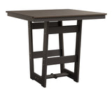 Berlin Gardens Hudson Counter Height 40" x 40" Square Table with Hammered Top