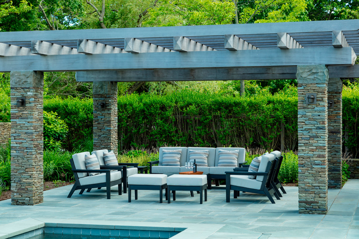 FREE Blaze Firepit With Purchase Of Seaside Casual 12 Piece Deep Seating Set
