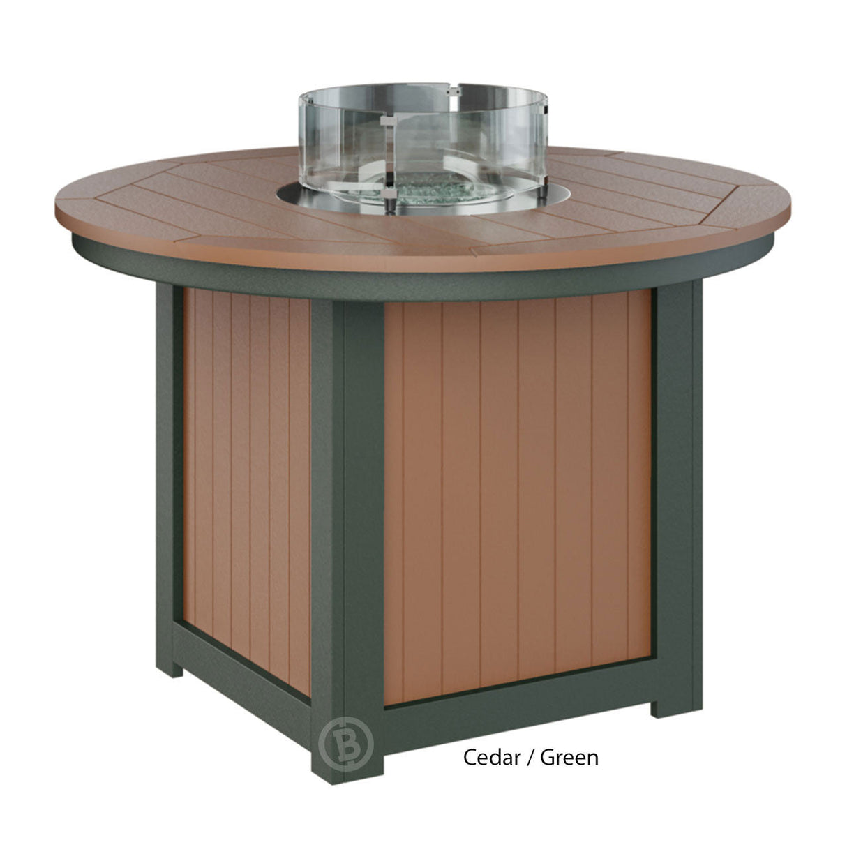 Berlin Gardens Donoma Standard Top 44" Round Fire Table Dining