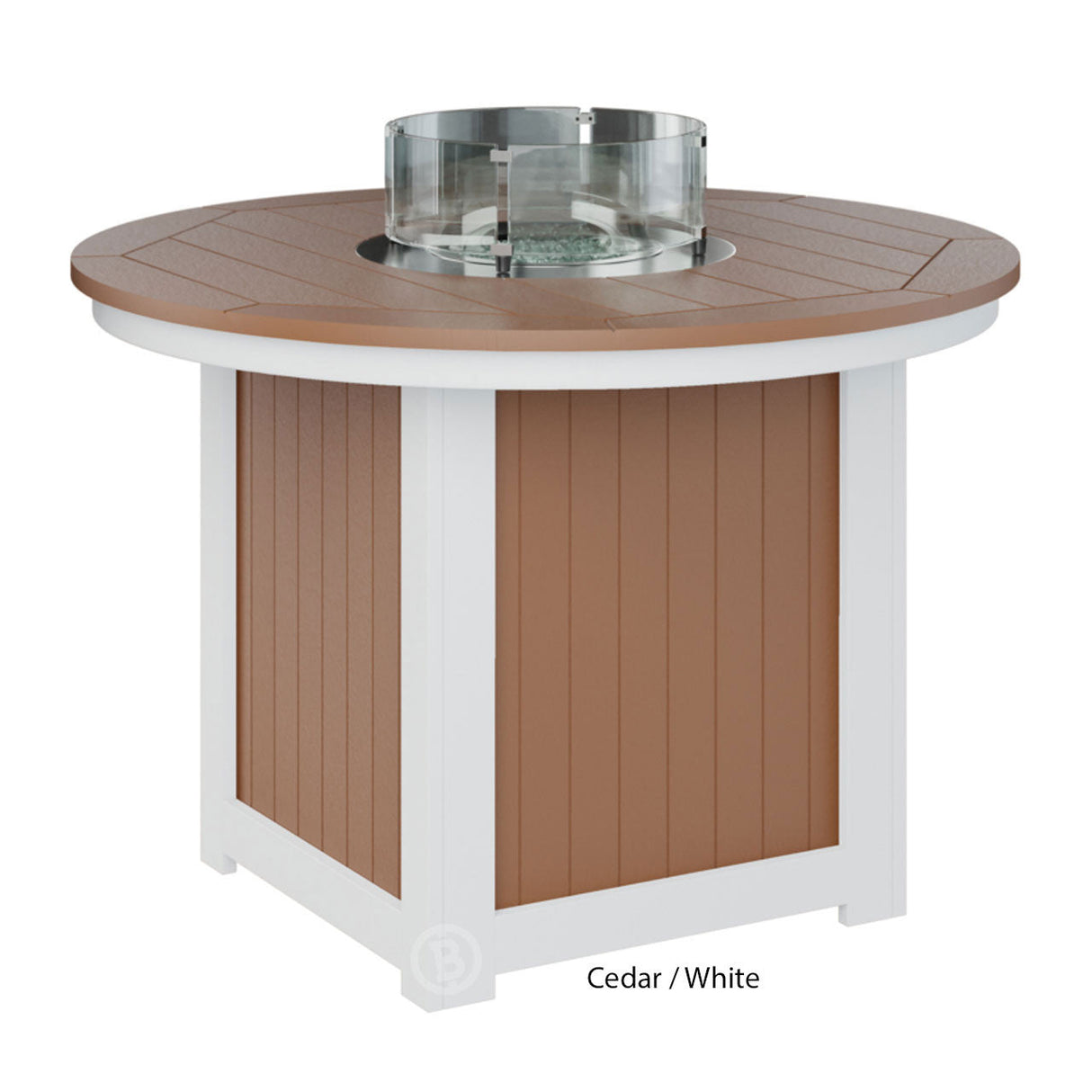 Berlin Gardens Donoma Standard Top 44" Round Fire Table Dining