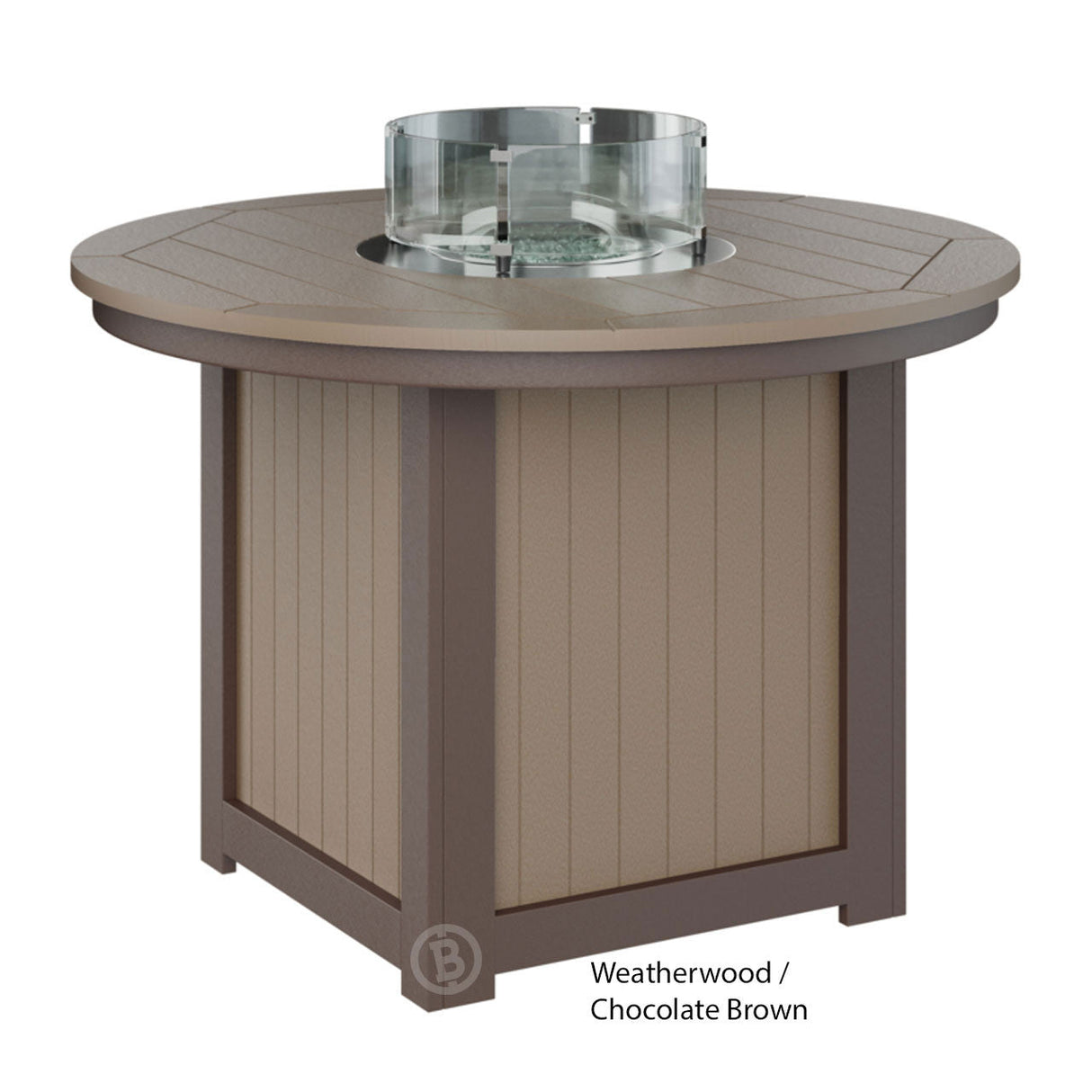 Berlin Gardens Donoma Standard Top 44" Round Fire Table Dining