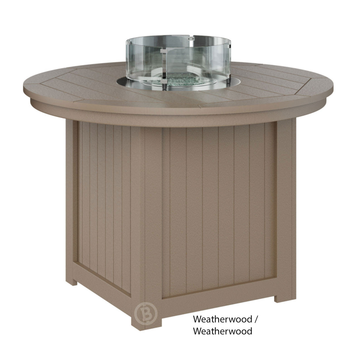 Berlin Gardens Donoma Standard Top 44" Round Fire Table Dining