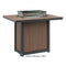 Berlin Gardens Donoma Standard Top 42" x 54" Rectangular Fire Table Bar