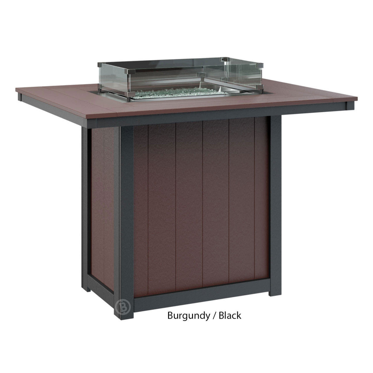 Berlin Gardens Donoma Standard Top 42" x 54" Rectangular Fire Table Bar