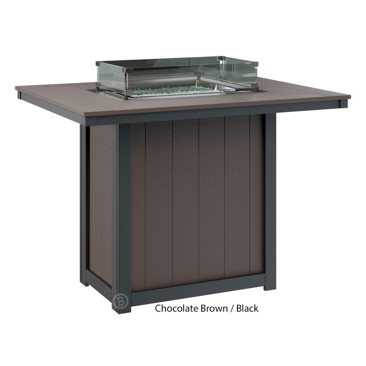 Berlin Gardens Donoma Standard Top 42" x 54" Rectangular Fire Table Bar