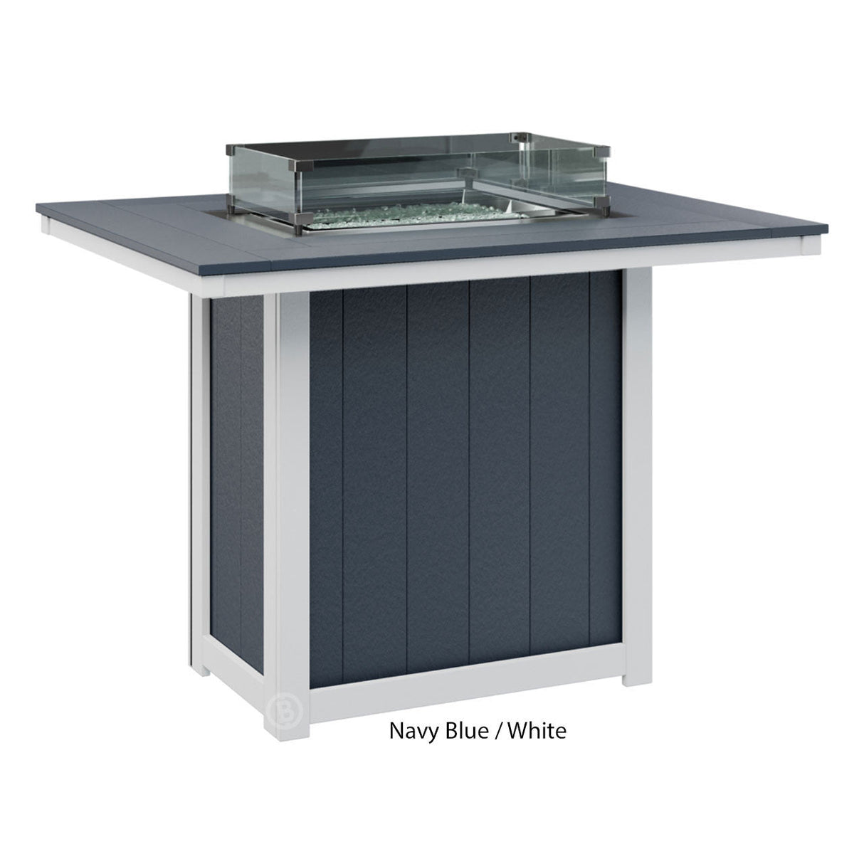 Berlin Gardens Donoma Standard Top 42" x 54" Rectangular Fire Table Bar