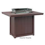 Berlin Gardens Donoma Standard Top 42" x 54" Rectangular Fire Table Counter