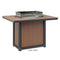 Berlin Gardens Donoma Standard Top 42" x 54" Rectangular Fire Table Counter