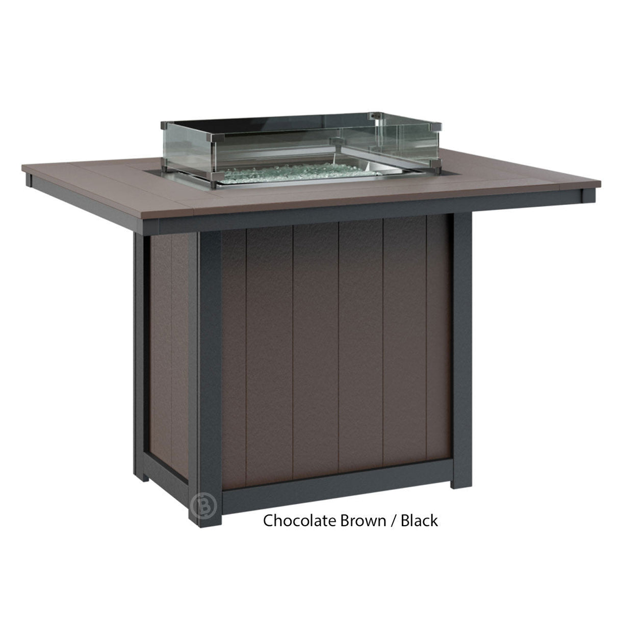 Berlin Gardens Donoma Standard Top 42" x 54" Rectangular Fire Table Counter