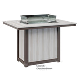 Berlin Gardens Donoma Standard Top 42" x 54" Rectangular Fire Table Counter