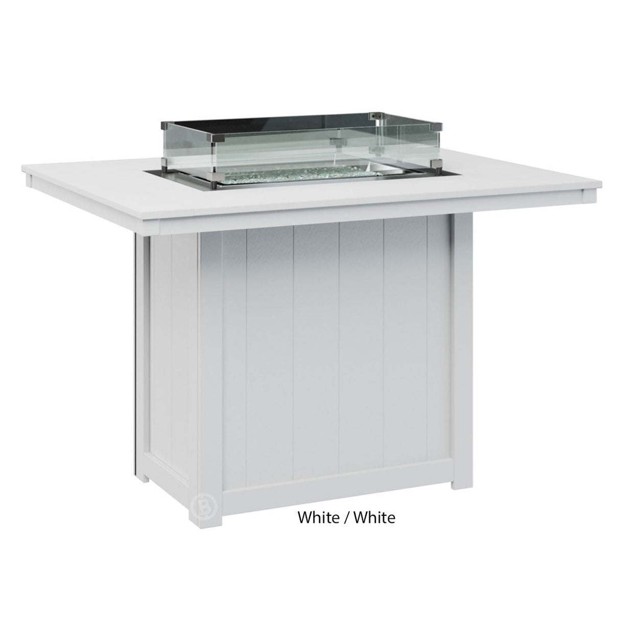 Berlin Gardens Donoma Standard Top 42" x 54" Rectangular Fire Table Counter
