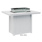 Berlin Gardens Donoma Standard Top 42" x 54" Rectangular Fire Table Counter