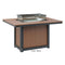 Berlin Gardens Donoma Standard Top 42" x 54" Rectangular Fire Table Dining