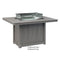 Berlin Gardens Donoma Standard Top 42" x 54" Rectangular Fire Table Dining