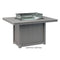 Berlin Gardens Donoma Standard Top 42" x 54" Rectangular Fire Table Dining