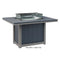 Berlin Gardens Donoma Standard Top 42" x 54" Rectangular Fire Table Dining
