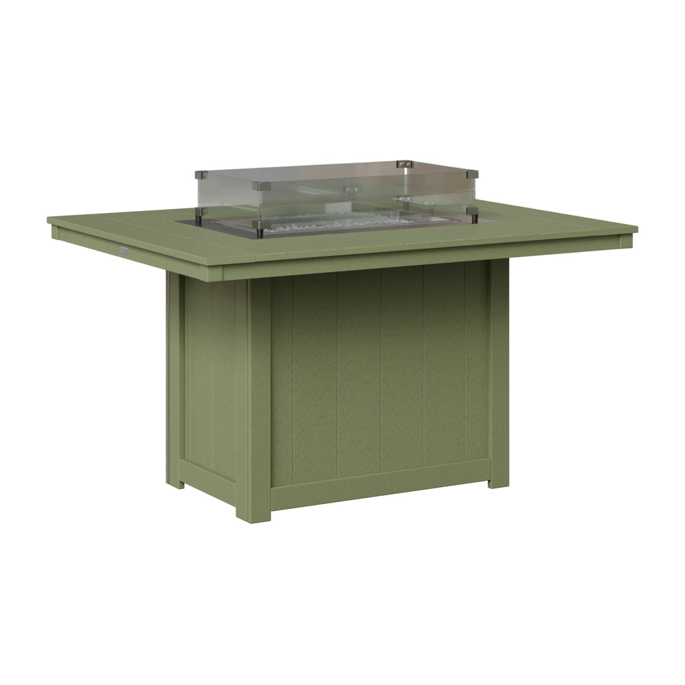 Berlin Gardens Donoma Standard Top 42" x 54" Rectangular Fire Table Dining