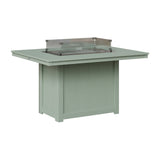 Berlin Gardens Donoma Standard Top 42" x 54" Rectangular Fire Table Dining