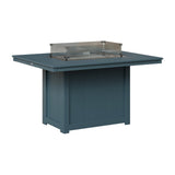 Berlin Gardens Donoma Standard Top 42" x 54" Rectangular Fire Table Dining