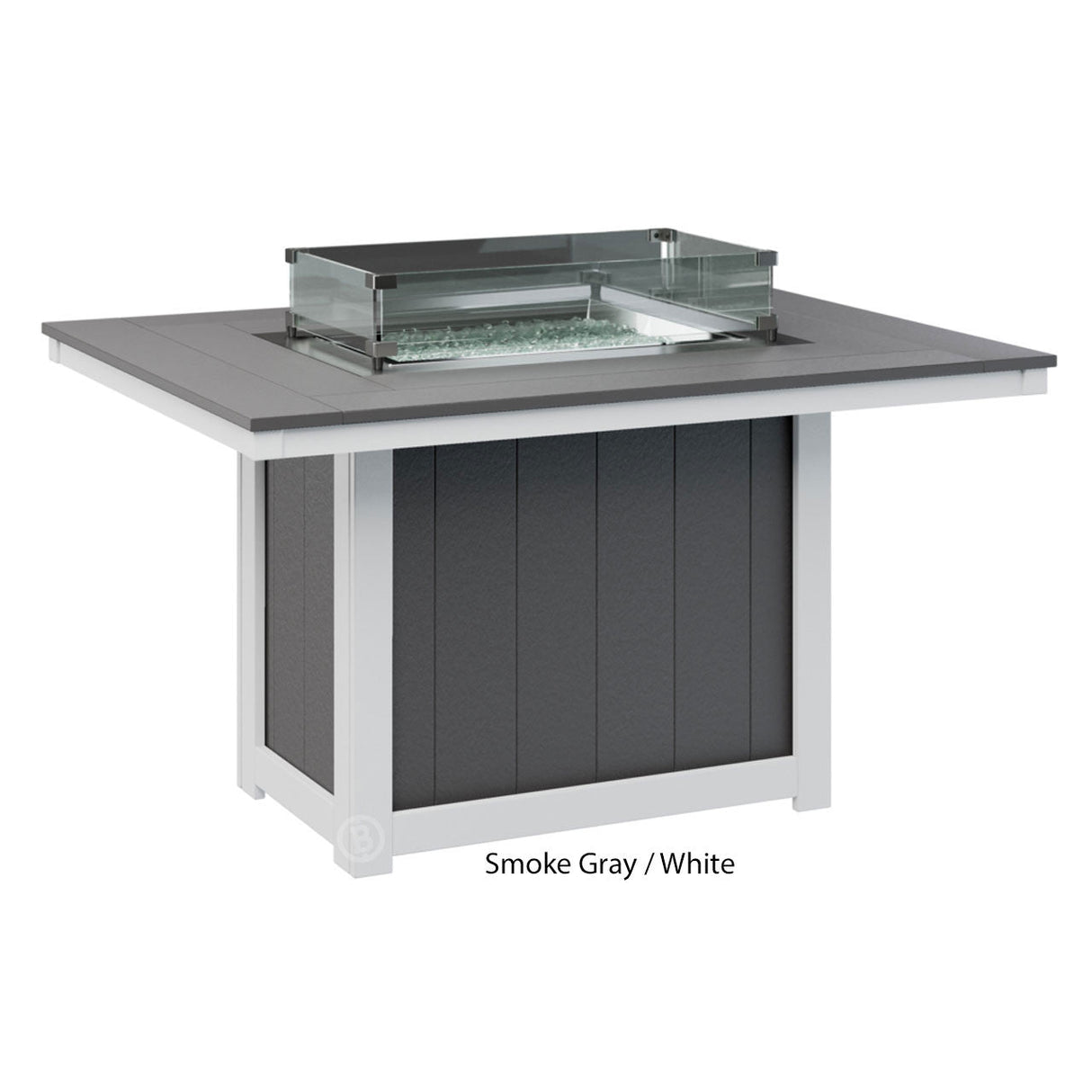 Berlin Gardens Donoma Standard Top 42" x 54" Rectangular Fire Table Dining