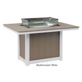 Berlin Gardens Donoma Standard Top 42" x 54" Rectangular Fire Table Dining