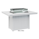 Berlin Gardens Donoma Standard Top 42" x 54" Rectangular Fire Table Dining