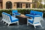 FREE Blaze Firepit With Purchase Of Seaside Casual 8 Piece DEX Deep Seating Set