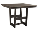 Berlin Gardens Hudson Dining Height 40" x 40" Square Table with Hammered Top