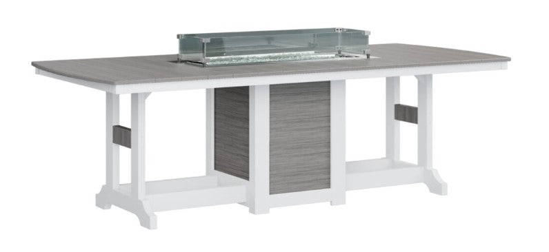 Berlin Gardens Garden Classic Standard Top 44" x 96" Rectangular Fire Counter Table