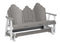 Berlin Gardens Cozi-Back Three Seat Glider w/Console Allochrome Brackets