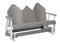 Berlin Gardens Cozi-Back Three Seat Glider w/Console Allochrome Brackets
