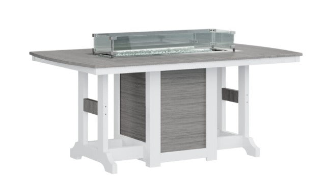 Berlin Gardens Garden Classic Standard Top 44" x 72" Rectangular Fire Dining Table