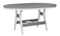Berlin Gardens Harbor Bar Tables Standard Top 44" x 64" Oblong Bar Table