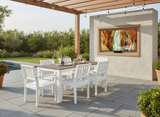 FREE 75” LED 4K Smart TV With Purchase Of Seaside Casual 7 Piece Dining Set