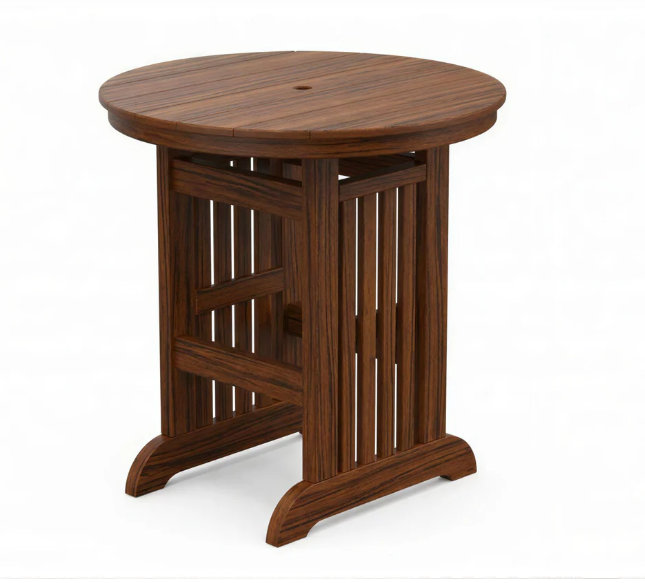 Beaver Dam Farmhouse 44" Round Mission Bar Table
