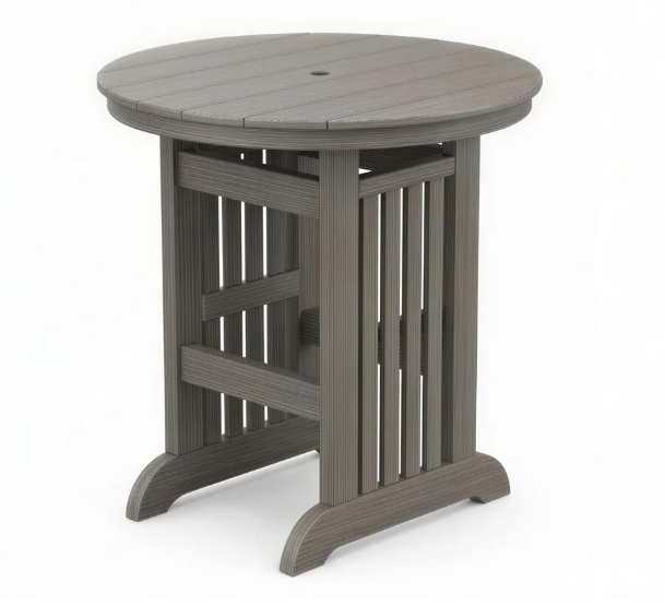 Beaver Dam Farmhouse 35" Round Mission Counter Table