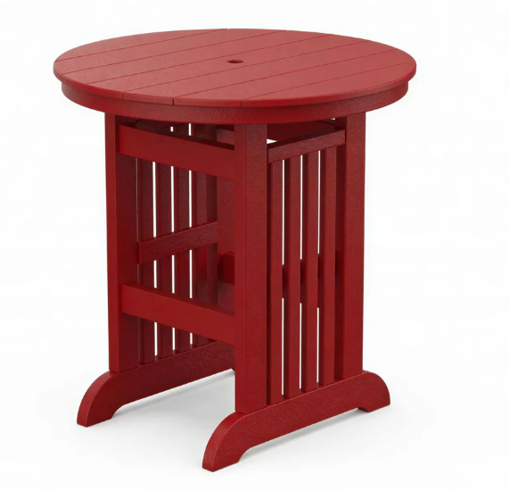 Beaver Dam Farmhouse 44" Round Mission Bar Table