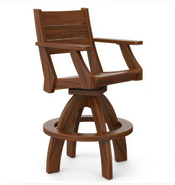 Beaver Dam Farmhouse Swivel Bar Chair