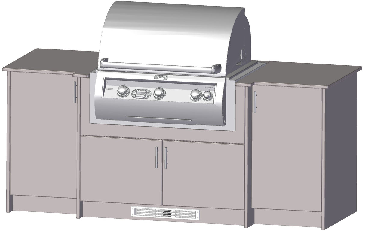 Berlin Gardens Agora 83" Outdoor Kitchen for Magic Grill