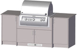 Berlin Gardens Agora 83" Outdoor Kitchen for Magic Grill