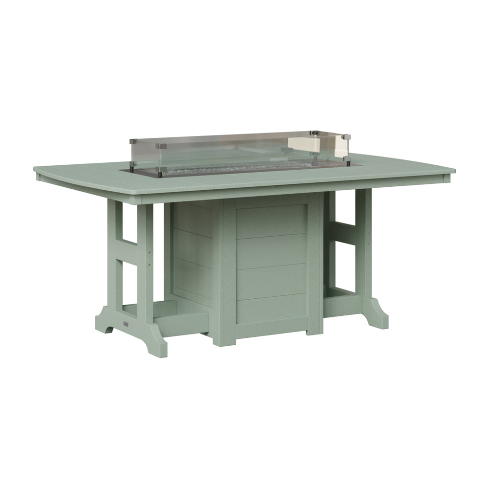 Berlin Gardens Garden Classic Standard Top 44" x 72" Rectangular Fire Dining Table